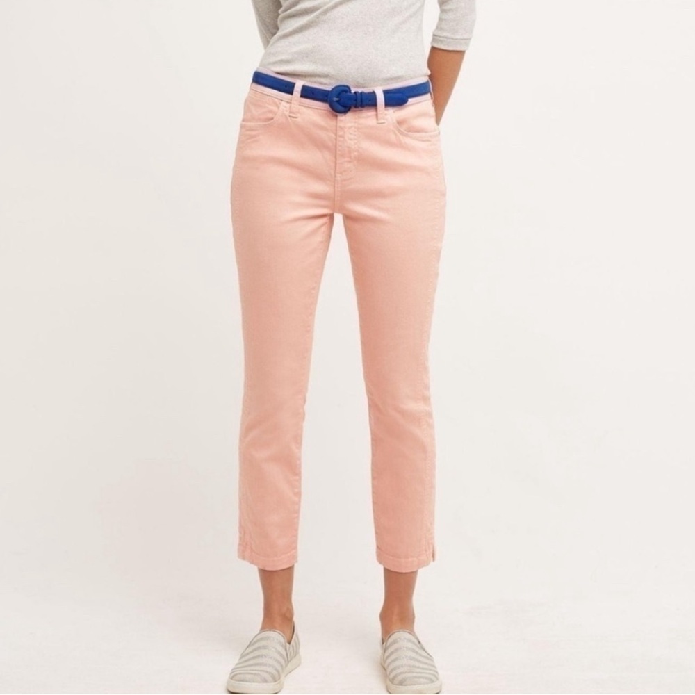 Pilcro and the Letterpress Pink Ankle Jeans